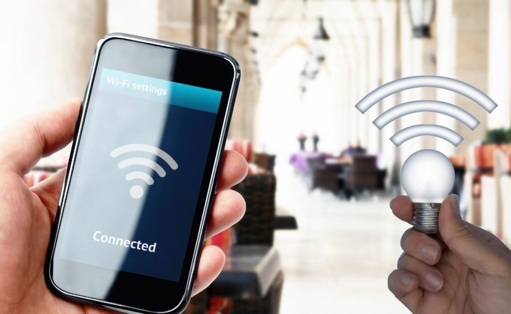 lâmpada inteligente conectada no wi-fi
