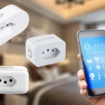 Tomadas Inteligentes sendo controladas por smartphone