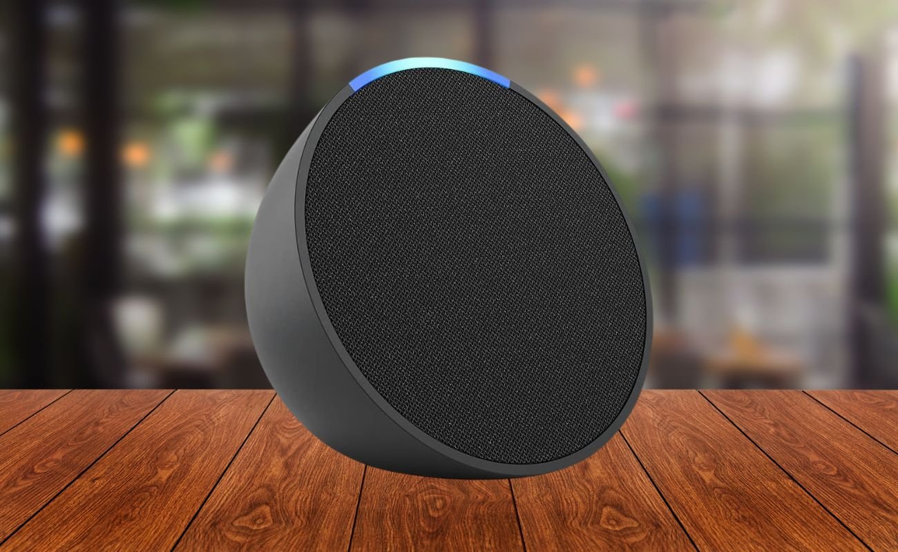 Echo Pop (Última geração) | Smart speaker compacto com som envolvente e Alexa | Cor Preta