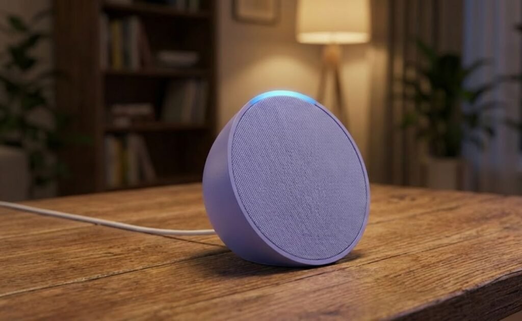 Echo Pop (Última geração) | Smart speaker compacto com som envolvente e Alexa | Cor Preta