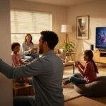 Sala moderna e os benefícios automação residencial