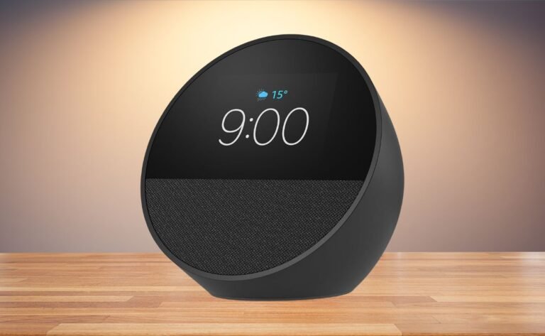 Echo Spot com Alexa (Geração mais recente) | Despertador inteligente com som vibrante
