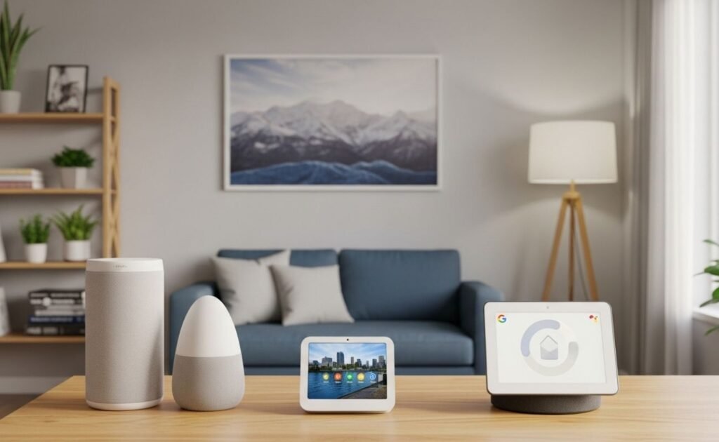 Google Home e dispositivos google nest