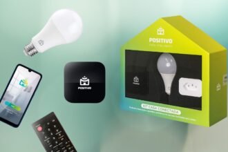 Review Kit Casa Conectada Positivo com seus três componentes
