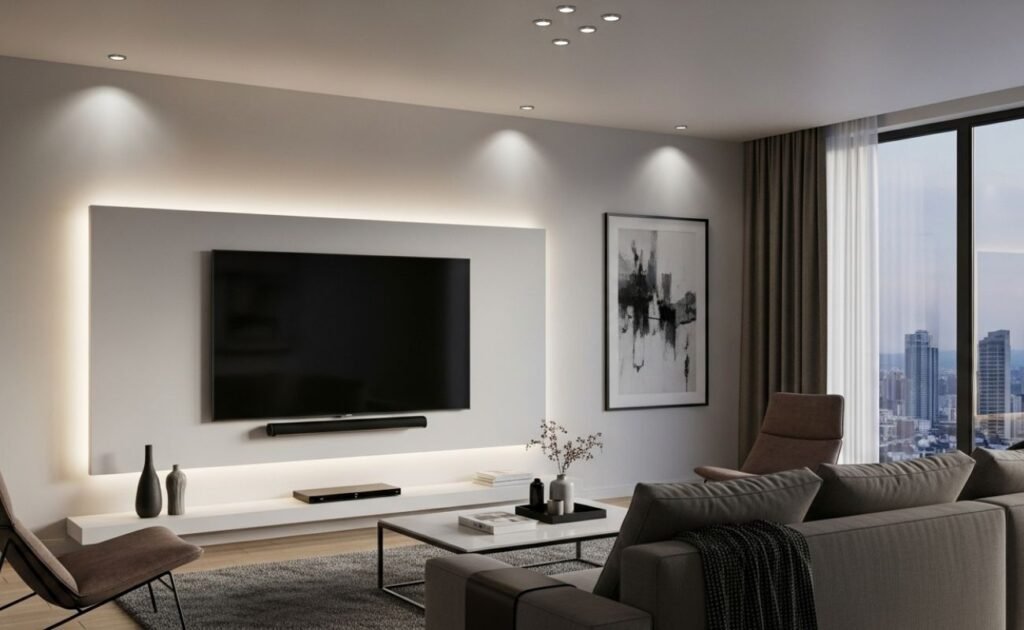 Iluminação Inteligente por Ambientes: 12 Ideias para Transformar Sua Casa (2025) Iluminação Inteligente por Ambientes na Sala de Estar