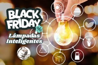 Esquenta Black Friday Amazon 2025: As Melhores Lâmpadas Inteligentes em Promoção (Wi-Fi e Zigbee) Lâmpada inteligente colorida RGB com filamento LED aceso, destacando as ofertas de iluminação smart no Esquenta Black Friday Amazon