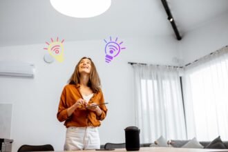 Como Reduzir a Conta de Luz do Escritório em até 40% com Automação Inteligente (Guia Prático 2025) Automação no escritório com economia de energia