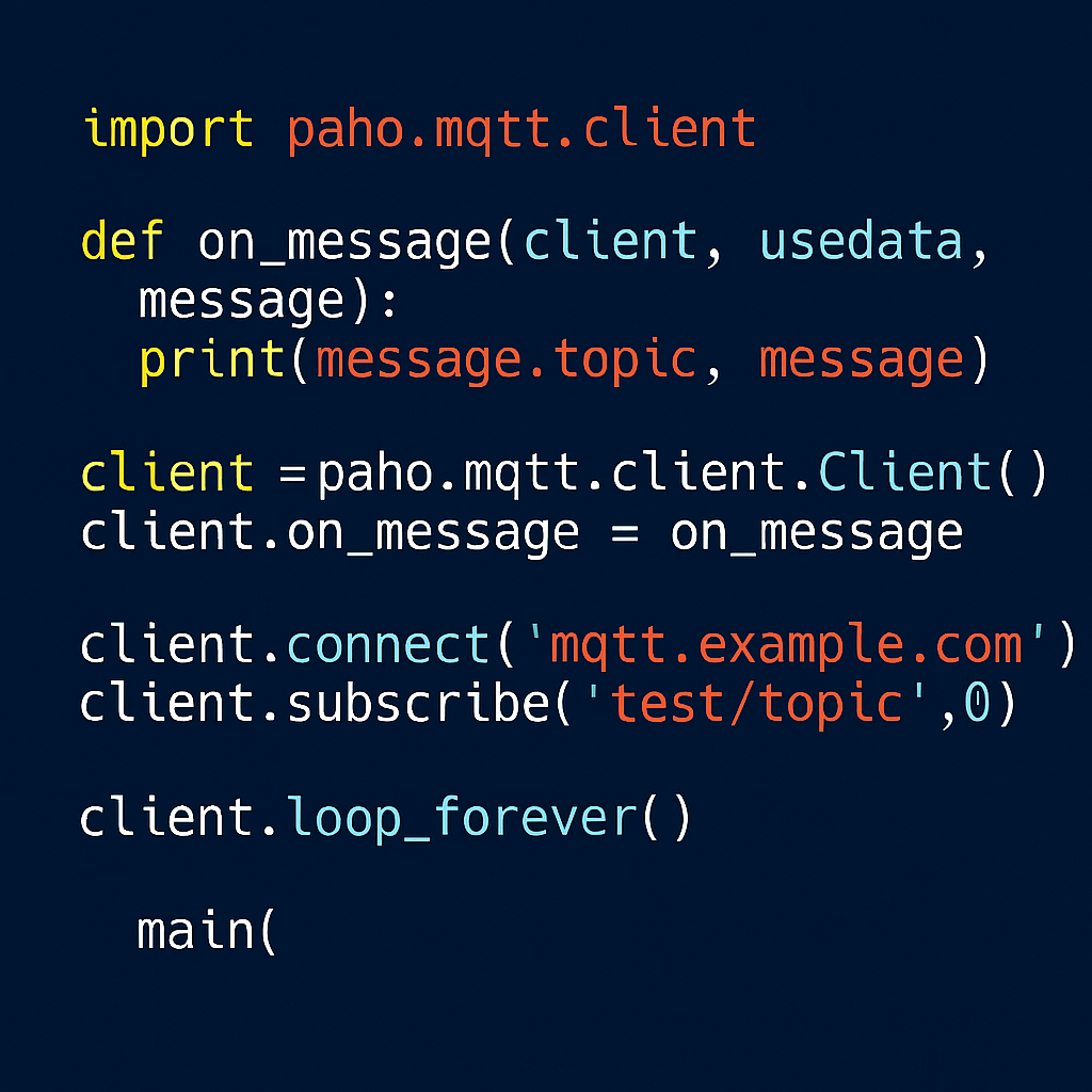 Python no Mundo IoT: Por que a Linguagem se Tornou Essencial para Dispositivos Inteligentes Código Python MQTT